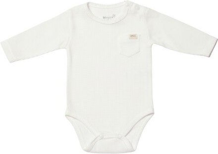 Thumbnail - Biorganic Waffle Smile Baby Langarmbody
