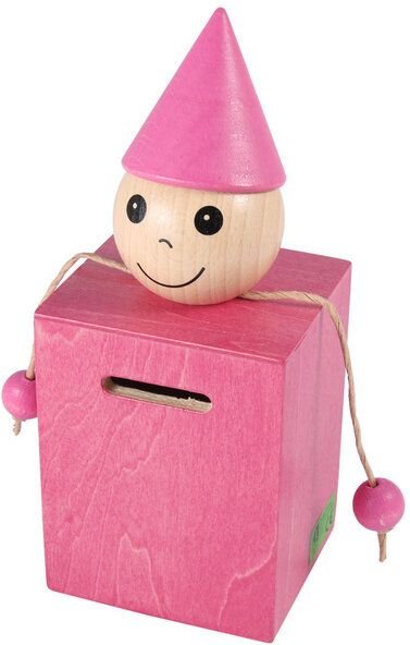 Beck Holzspielzeug Spardose aus Holz | verschiedene Farben | Made in Germany