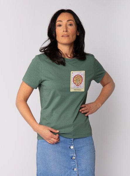 watapparel T-Shirt Frauen Tarot The Pizza