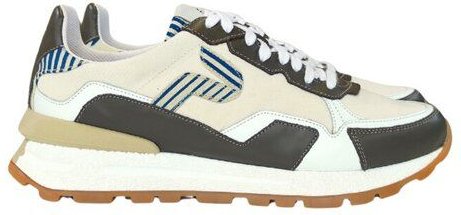 Thumbnail - PANAFRICA Akanda - Unisex Recycling Sneaker - White/Noir/Camo/Paon/Bleu/Verde/Arbousse