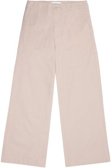 KnowledgeCotton Apparel POSEY Midrise weite Slubgarn-Cropped-Hosen GOTS/Vegan