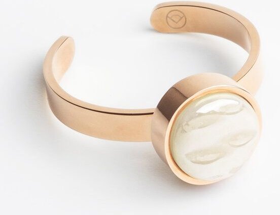 ALEXASCHA Größenverstellbarer Ring mit Stein | Roségold