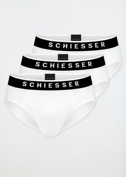 Schiesser 3er Pack Herren Slips Biobaumwolle 95/5