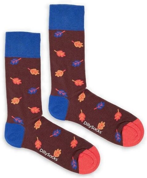 DillySocks Socken Golden Leaves aus Biobaumwoll-Mix