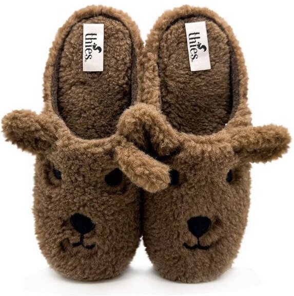 Veganer "thies ® Organic Bear Slipper" aus kuscheliger Biobaumwolle