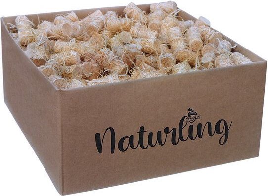 naturling Holzwolle Anzünder gewachst - Bio Grill- und Kaminanzünder