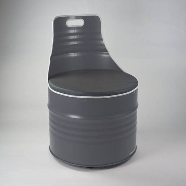 Lockengelöt Sessel aus einem Hamburger Ölfass