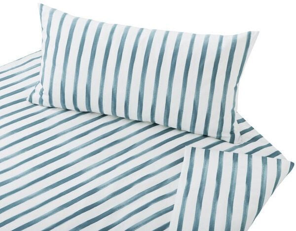 Cotonea Bio Satin-Bettwäsche Aquarell Streifen