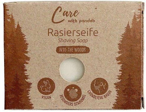 pandoo Feste Rasierseife - Dreamy Care | Into the woods - 100g - Naturkosmetik