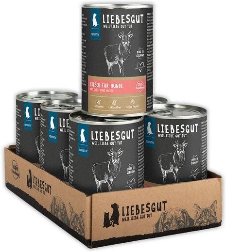 Liebesgut Tiernahrung Hirsch mit Obst und Hirse