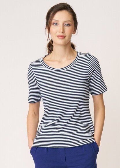 LANA Organic Ringelshirt aus Bio Baumwolle, Modell Ada