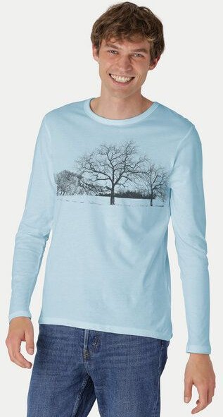 Peaces.bio - handbedruckte Biomode Herren Langarmshirt Landscape