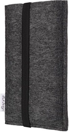 flat.design Handyhülle COIMBRA für Samsung Galaxy A-Serie - 100% Wollfilz - dunkelgrau