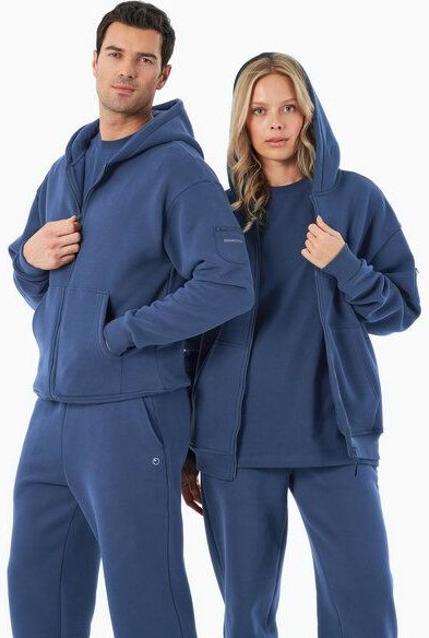 ORGANICATION JENNA | Essentials Travel Unisex Full Zip-Hoodie aus Bio-Baumwolle und recyceltem Polyester
