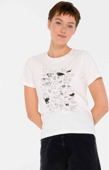 ThokkThokk Damen Print T-Shirt CATS aus Biobaumwolle