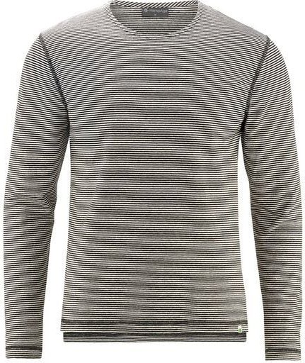 HempAge Herren Langarmshirt gestreift Hanf/Biobaumwolle