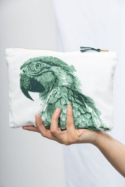 Thumbnail - TRANQUILLO Kosmetiktasche PARROT aus Biobaumwolle (BAG256)