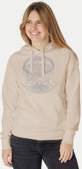 Peaces.bio - handbedruckte Biomode Bio-Damen-Kapuzensweater Weltenesche