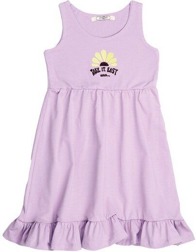 Cotokids Mädchen Kleid – Helllila, ärmellos, locker & bequem, sommerlich | von Walkiddy