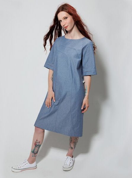 bellaLEYK Sommerkleid Multitudes aus Chambray