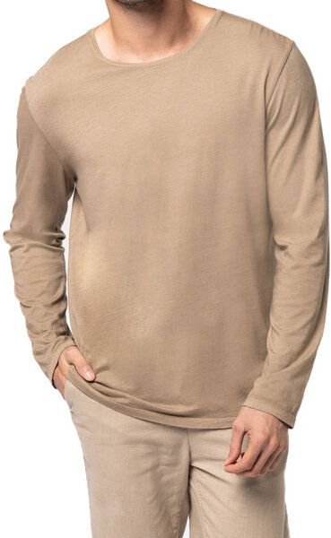 YTWOO Ausgewaschenes Herren Langarmshirt aus Bio-Baumwolle - Made in Portugal