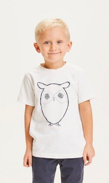 KnowledgeCotton Apparel Kinder T-Shirt Flax Owl reine Bio-Baumwolle