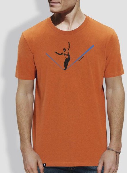 little kiwi Herren T-Shirt, "Balance", Orange