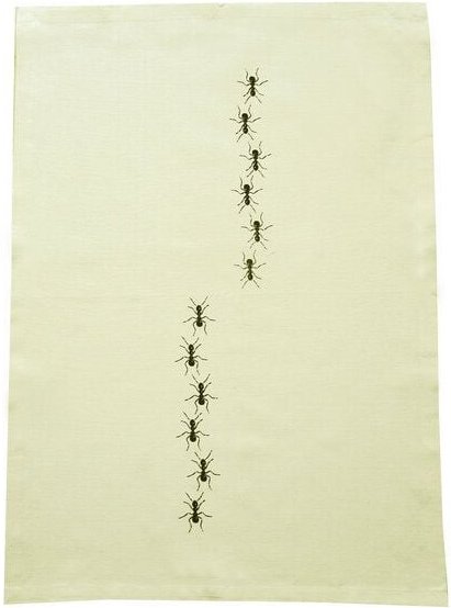 Cherry Bomb Bio Geschirrtuch Ameisen, Handsiebdruck