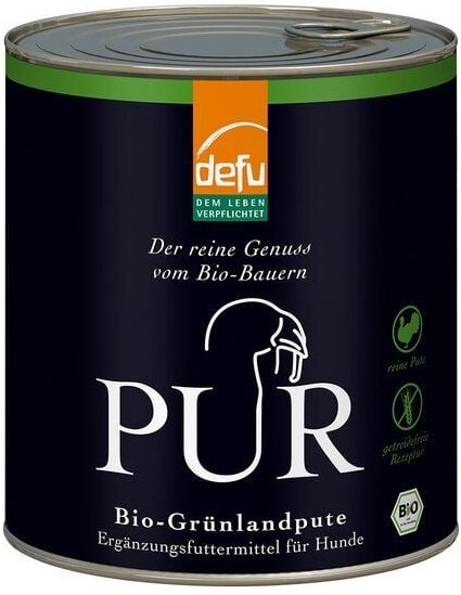 defu Bio Hundefutter PUR Grünlandpute