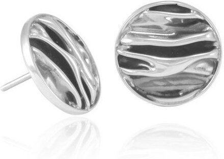 pakilia Silber Ohrringe Wellen rund Fair-Trade und handmade