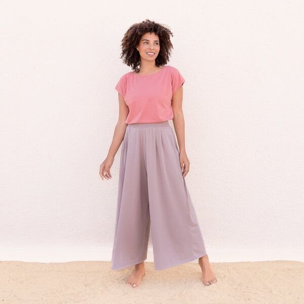 Jaya SMILLA Tencel - Damen - lockeres Shirt für Yoga und Freizeit aus Tencel-Baumwoll-Mix