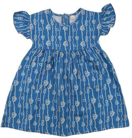 Kleinkinder Kleid Bio-Baumwolle Birds of the Rainforest Blau Walkiddy, GOTS-zertifiziertes Kinderkleid, vegan, weiches J...