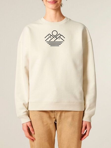 Human Family Bio Unisex oversize Sweatshirt - "Mountain Silhouette"