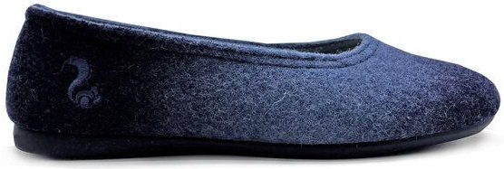 Hausschuh "thies ® Eco Shade Ballerina" aus weichem, recyceltem Wollfilz