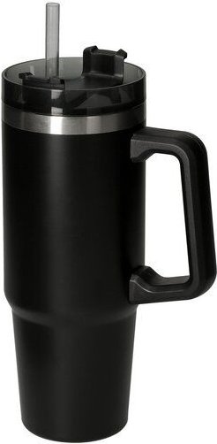 elasto Trinkbecher mit Strohhalm "Tampa" 800 ml - Isolierter Thermobecher