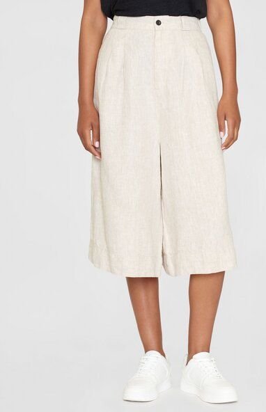 KnowledgeCotton Apparel Midihose BAGGY LINEN aus Bio-Leinen