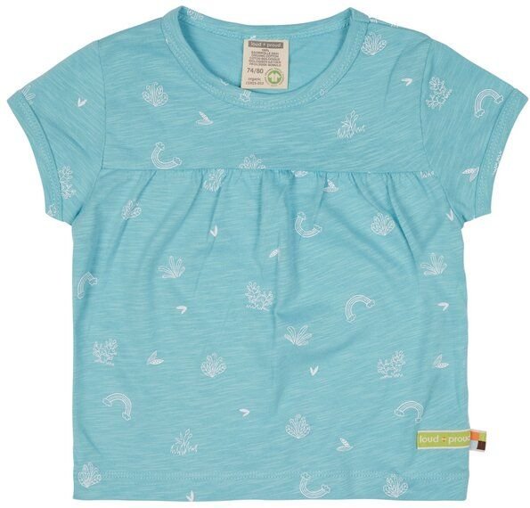 loud + proud Babys & Kinder Tunika Slub Jersey mit Druck, GOTS-zertifiziert