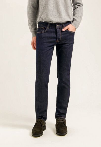 MUD Jeans HANK Mid Tapered Jeans aus einem Bio-Baumwolle / recycelter Baumwolle Mix (strong blue)