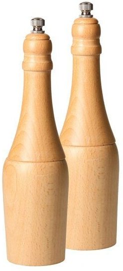 elasto Salz und Pfeffermühlen Set "Duo" aus Birkenholz - Natur Streuer-Set