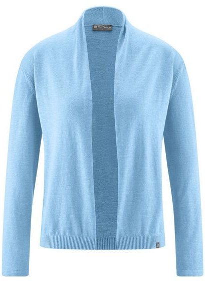 Thumbnail - HempAge Damen-Cardigan mit Schalkragen Hanf/Biobaumwolle