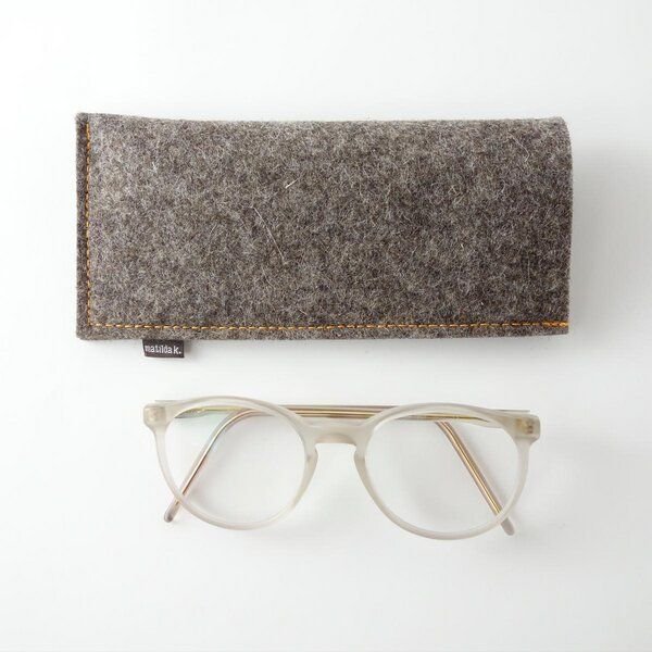 matilda k. manufaktur Brillenetui aus Wollfilz zum Einstecken in verschiedenen Farben 'justus'