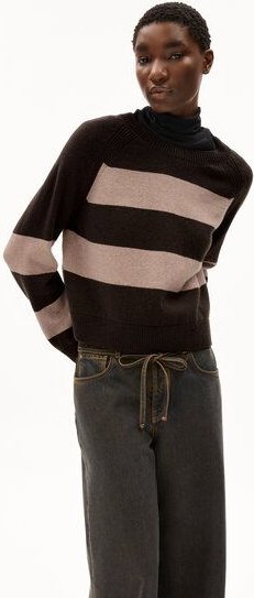 ARMEDANGELS DILIRIAA STRIPES - Damen Pullover Loose Fit aus Bio-Woll Mix