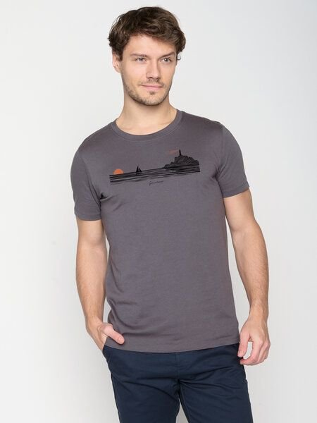 GREENBOMB Nature Evening Glow Guide - Sportliches T-Shirt aus Bio-Baumwolle / hochwertiger Print / GOTS / Fair & Vegan