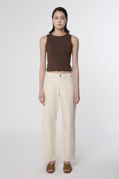 DAWN - Damen Jeans ASH Barrel Leg Cutline Minimal Stretch DAWN Bio-Baumwolle