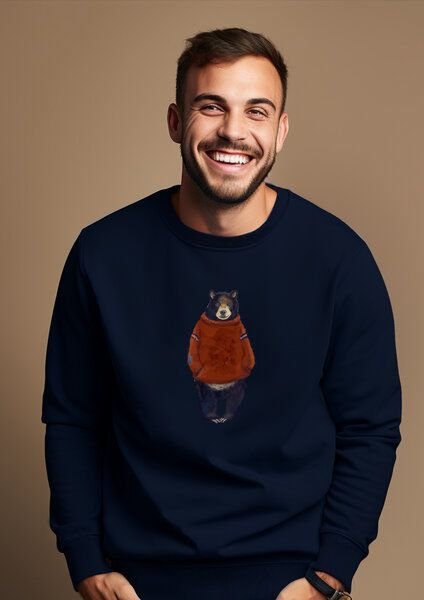 Kultgut Biofair - Flauschiges unisex Sweatshirt/ Winterbär