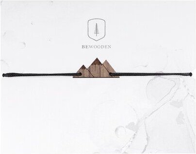 BeWooden Holzarmband Peaks – handgefertigter, nachhaltiger Schmuck mit Bergmotiv