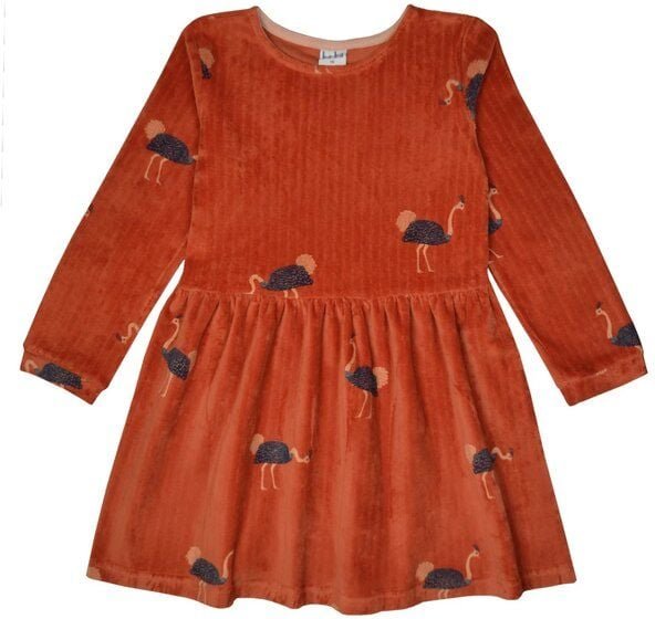 gemütliches Herbstkleid mit Straußen von baba Kidswear