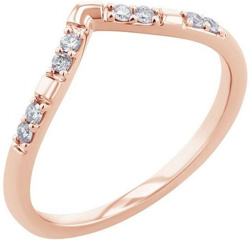 Eppi Ehering in V-Form mit Lab Grown Diamanten Patya