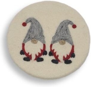 Frida Feeling Filzuntersetzer rund mit verschiedenen Weihnachtsmotiven