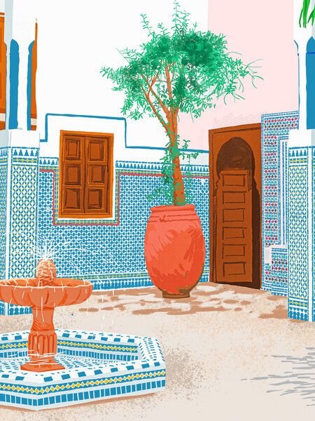 Photocircle Poster / Leinwandbild - Moroccan Villa